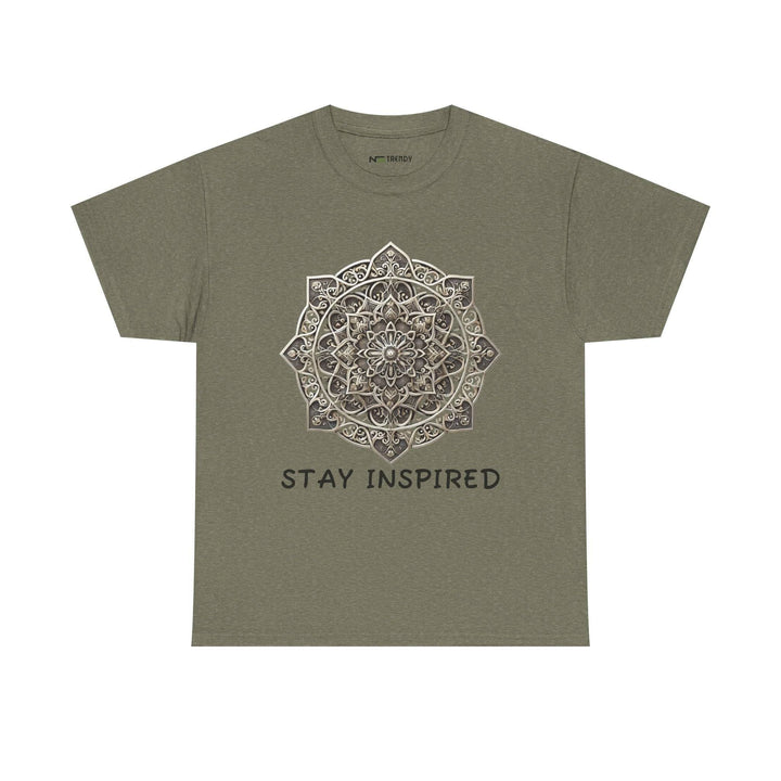 Stay Inspired Tee | Mandala & Positive Vibes