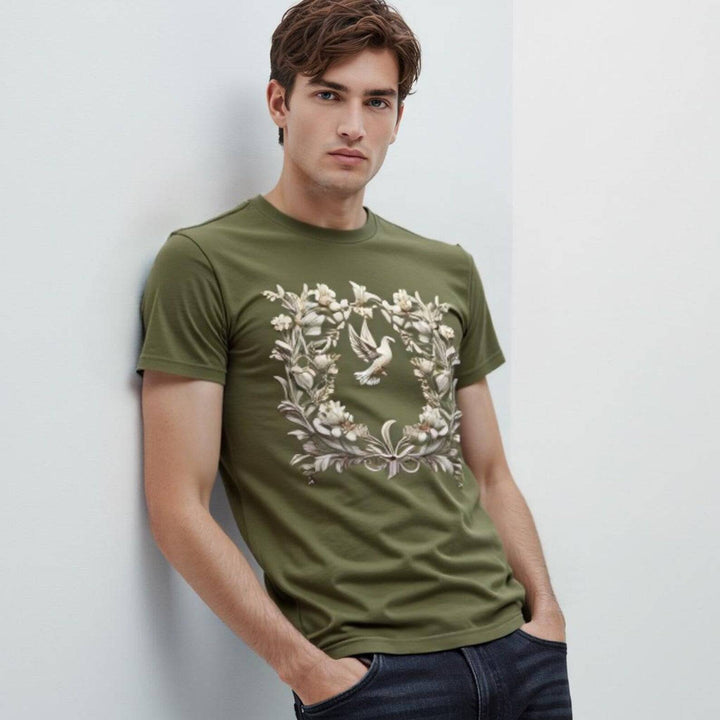 Dove - Blooms Tee - A Symbol of Peace - Beauty