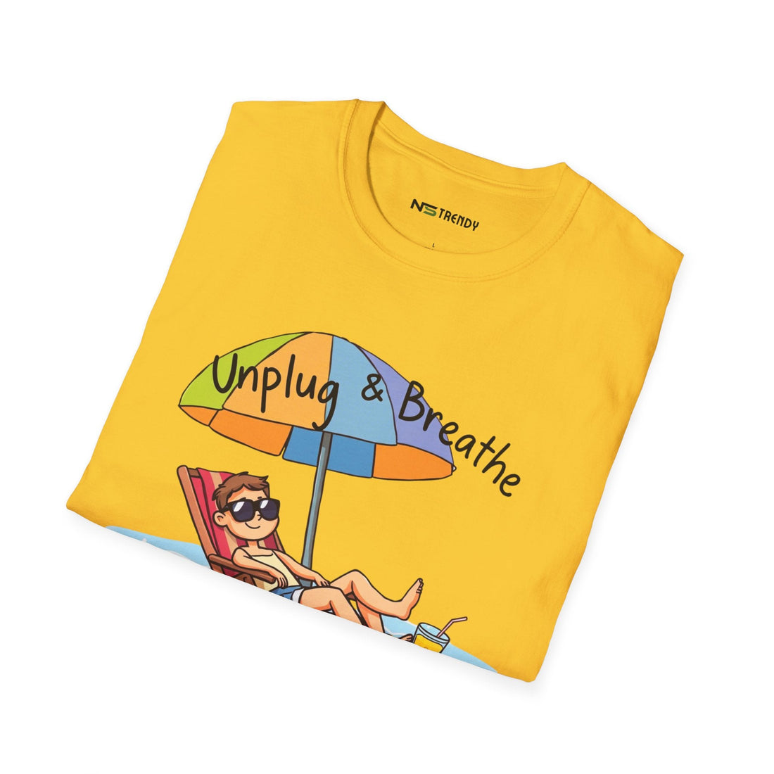 Beach Vibes Tee – Unplug & Breathe - NS - Trendy