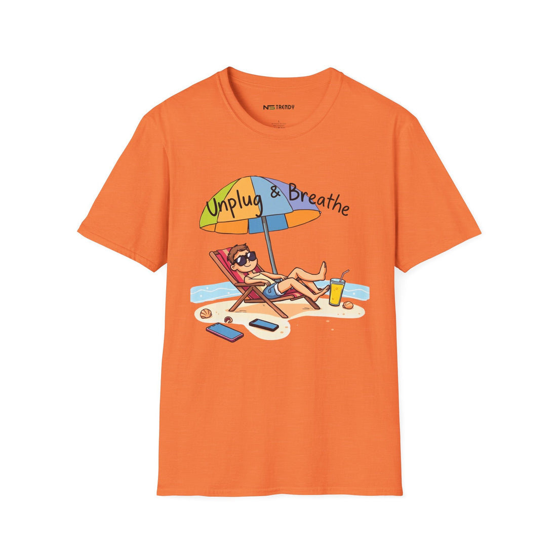Beach Vibes Tee – Unplug & Breathe - NS - Trendy