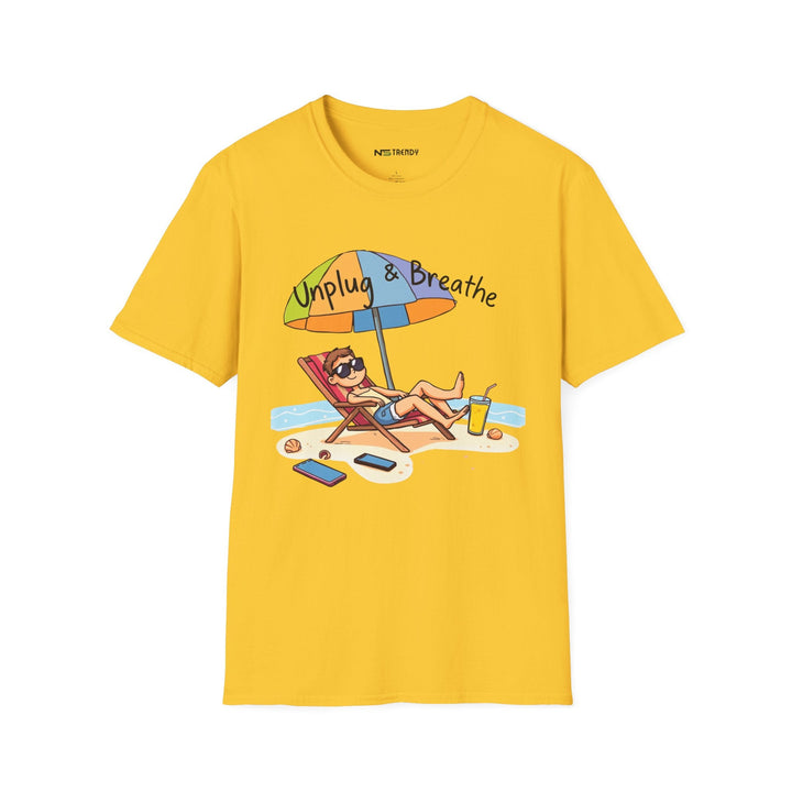 Beach Vibes Tee – Unplug & Breathe - NS - Trendy
