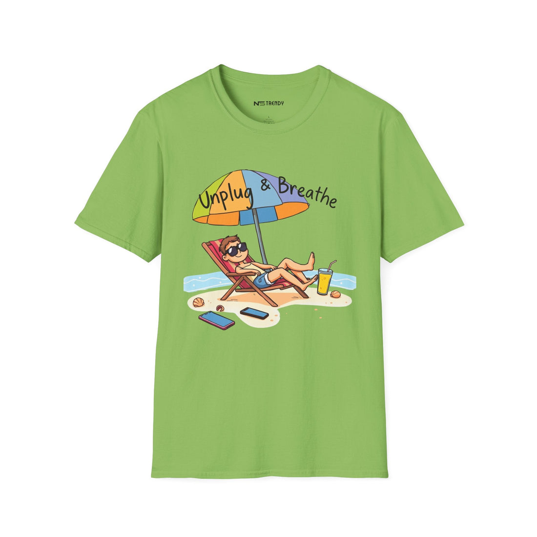 Beach Vibes Tee – Unplug & Breathe - NS - Trendy