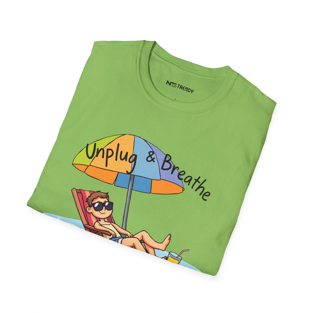 Beach Vibes Tee – Unplug & Breathe - NS - Trendy
