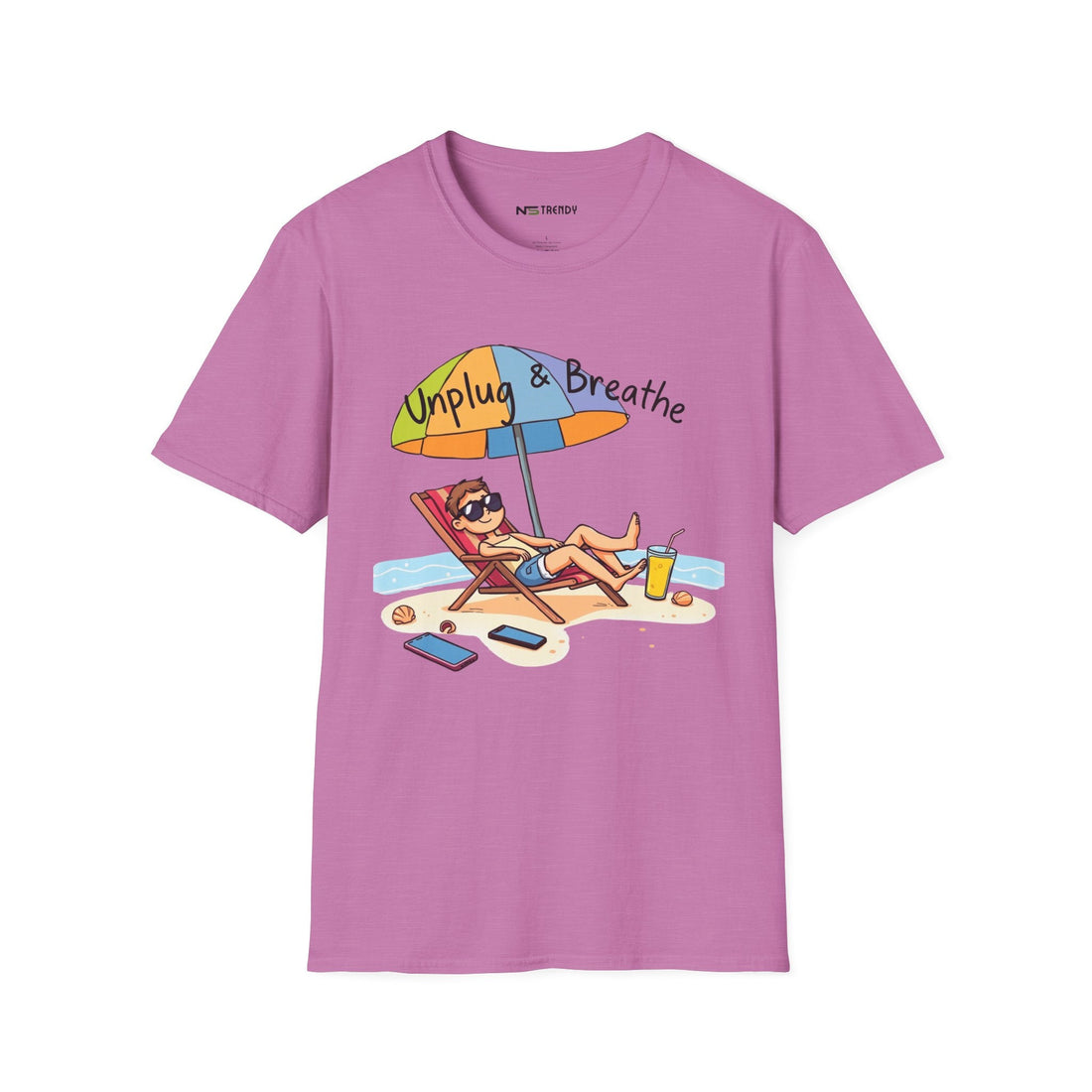 Beach Vibes Tee – Unplug & Breathe - NS - Trendy