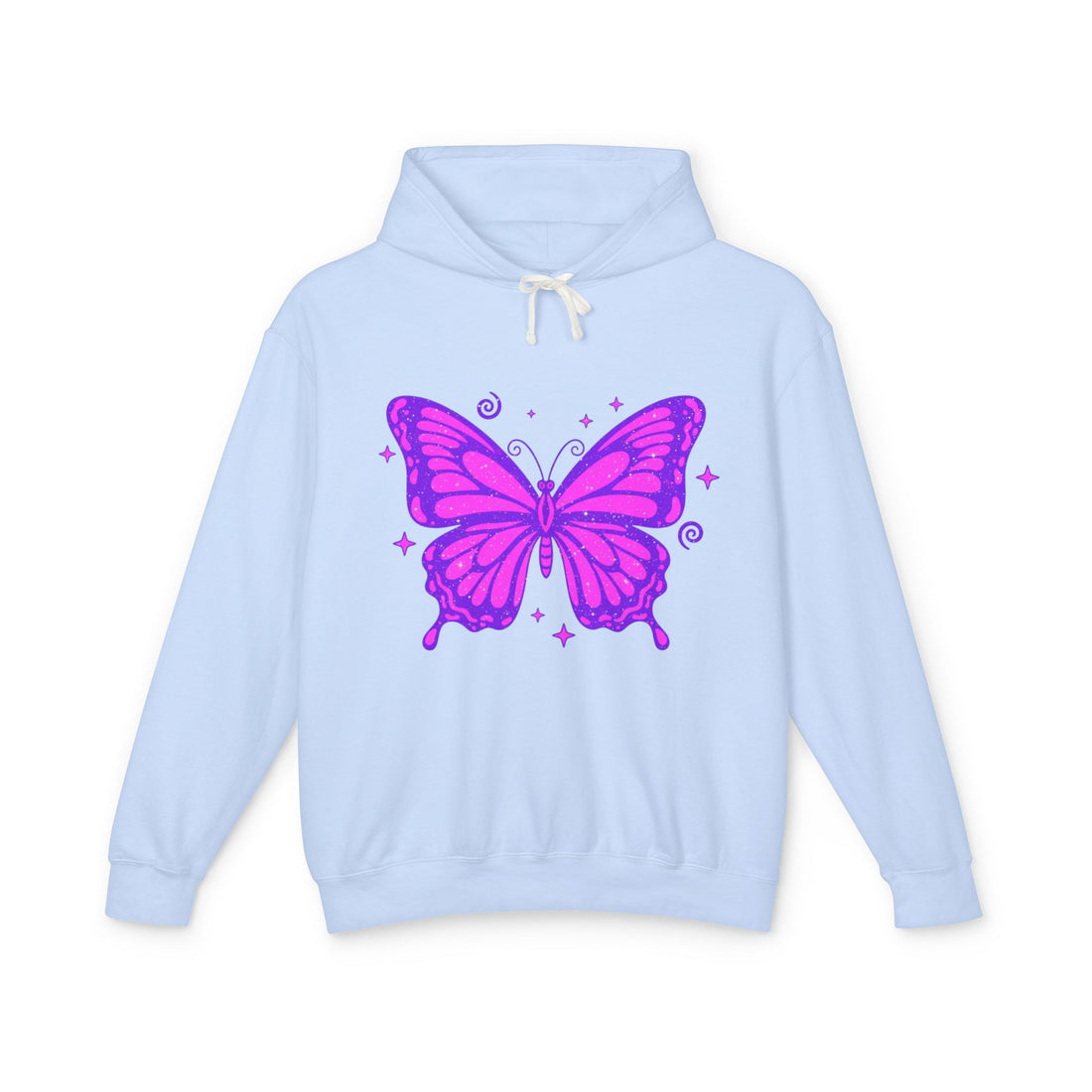 Butterfly Y2K Hoodie Streetwear – Worn by Female Model