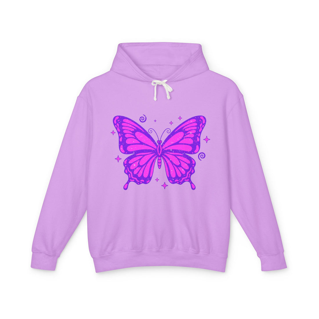 Butterfly Y2K Hoodie Streetwear – Worn by Female Model