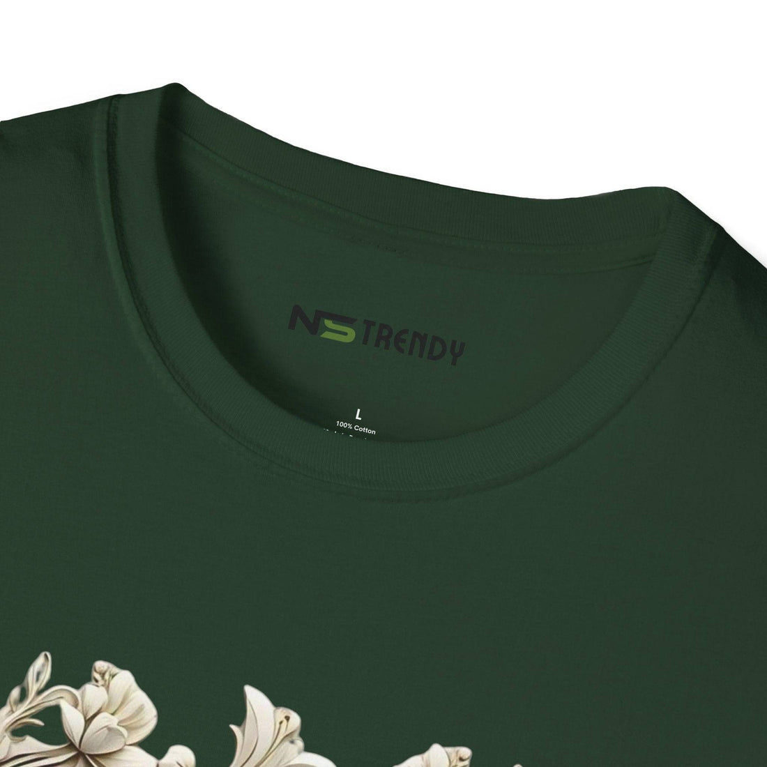 Dove - Blooms Tee - A Symbol of Peace - Beauty - NS - Trendy
