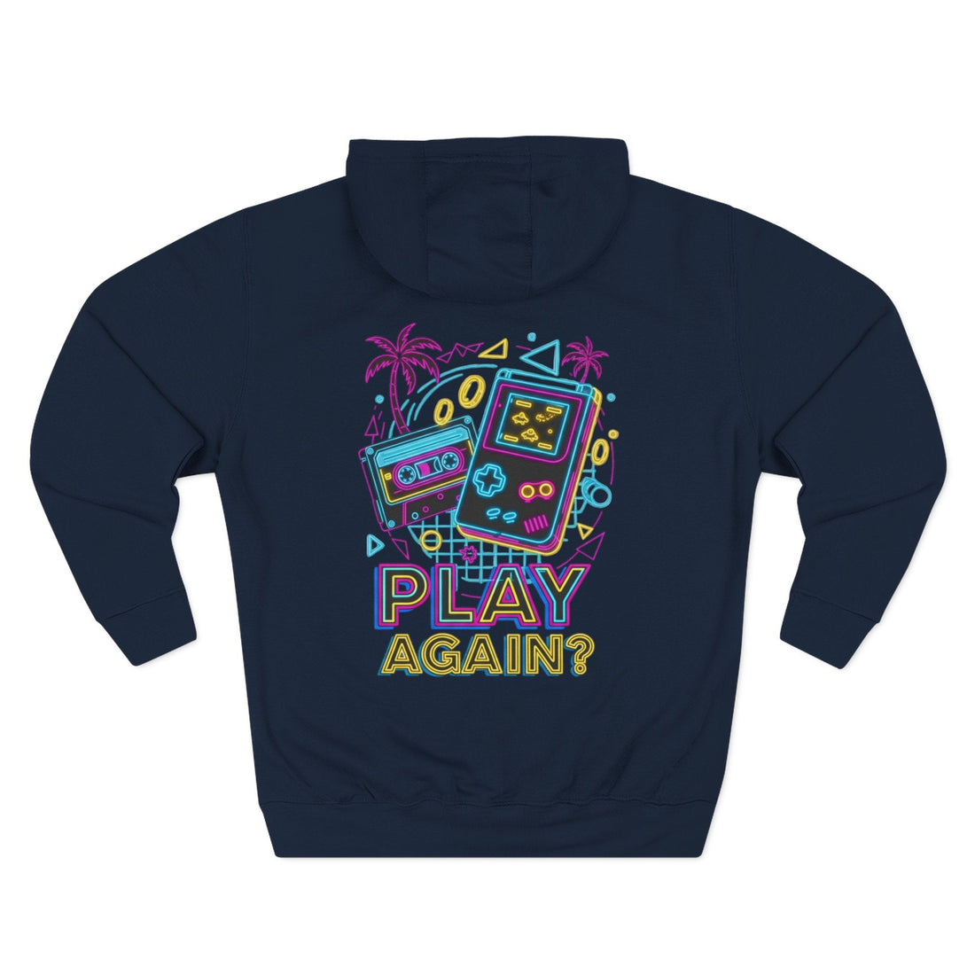 Retro 90s Arcade Oversized Hoodie | Neon Streetwear & Vintage 90s Style - NS - Trendy