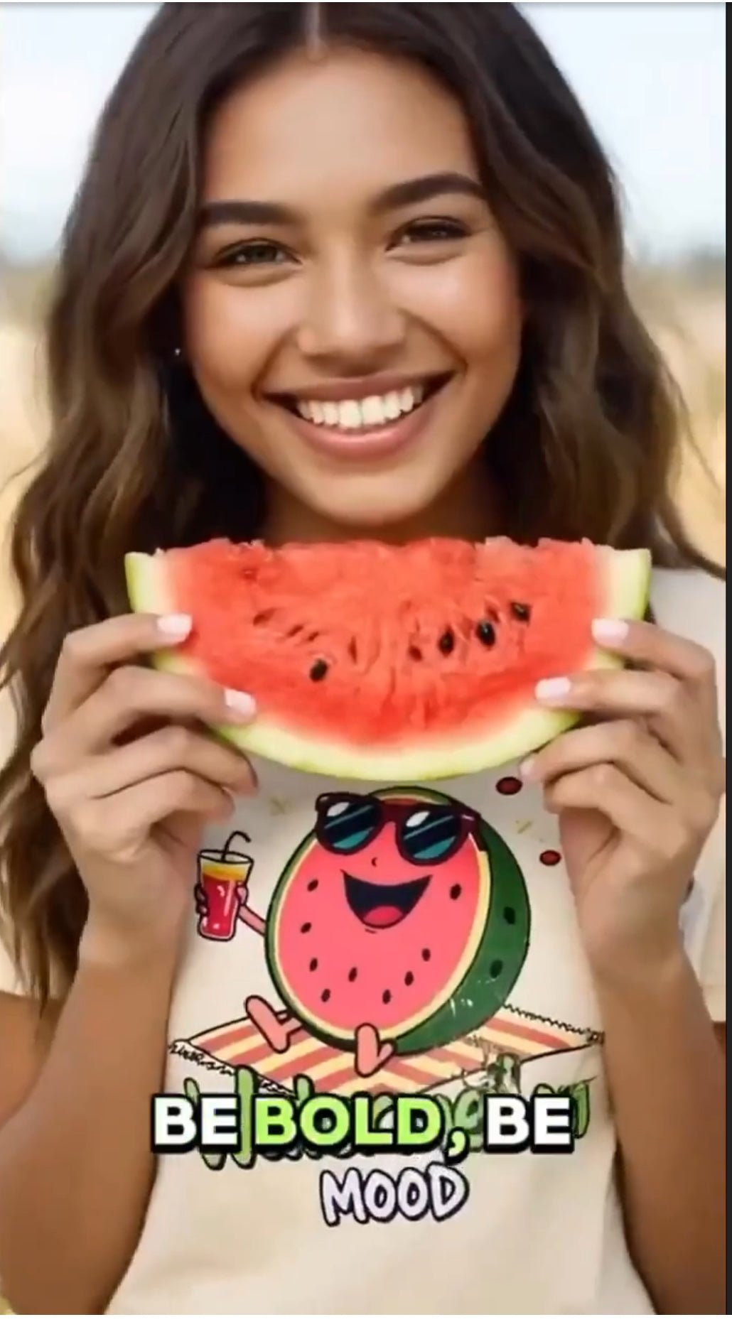 Watermelon Mood Tee – Bold & Juicy Summer Graphic Shirt - NS - Trendy